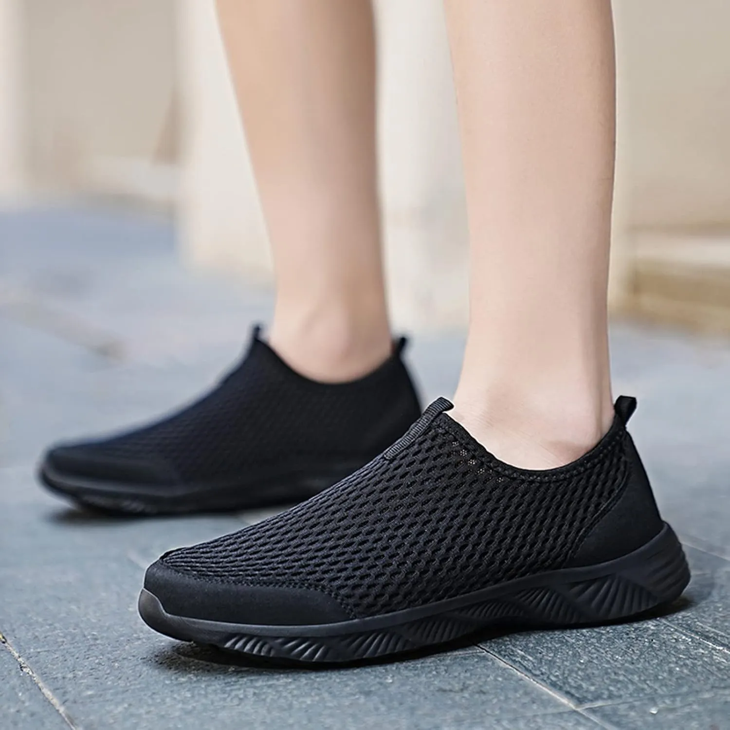 Mens Tennis Shoes Mens Slip on Shoes Sneaker for Men Walking Shoe for Men Mesh Comfortable Sneaker