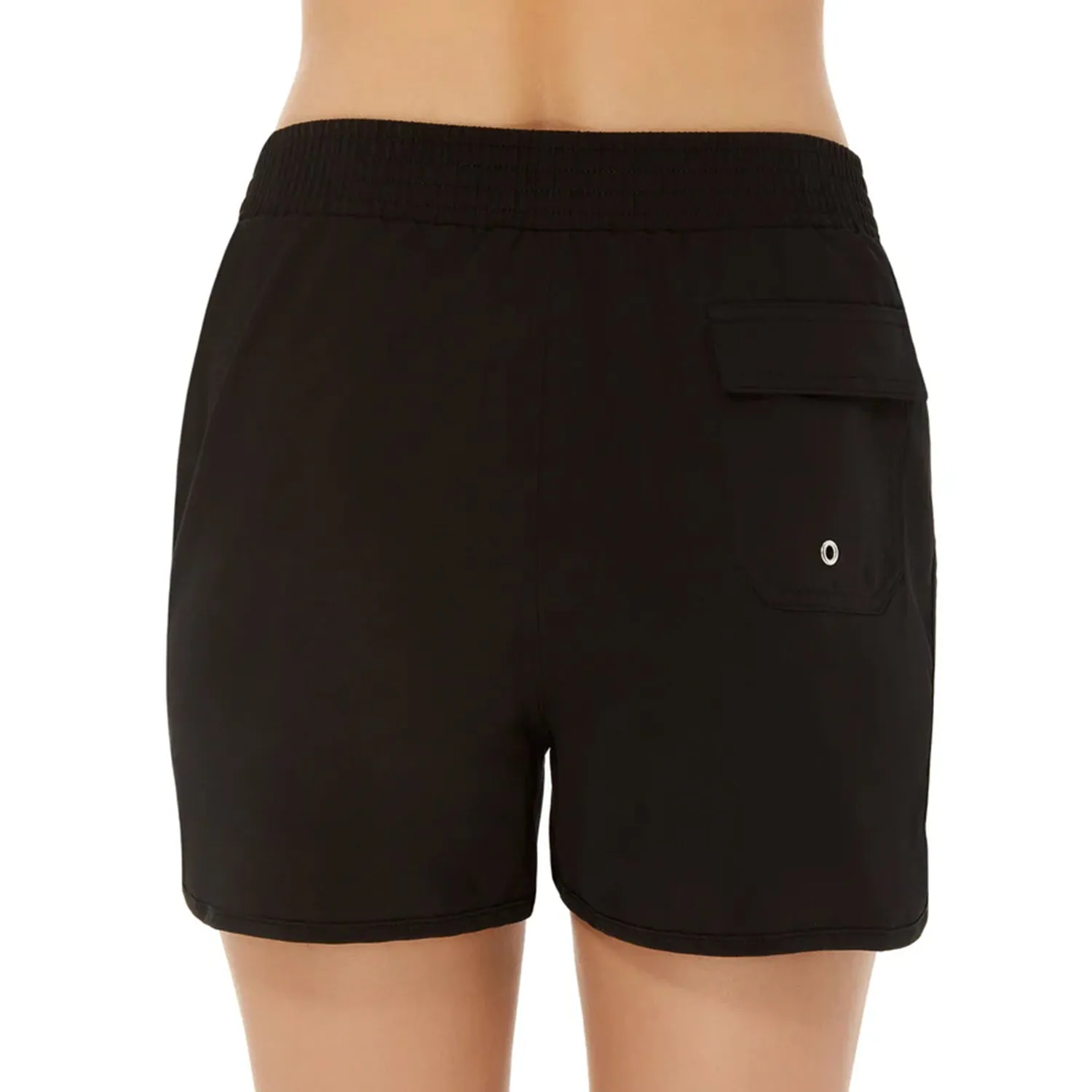 MS-CRBT-BS - Wholesale Women's Tactel Swim Short in Black