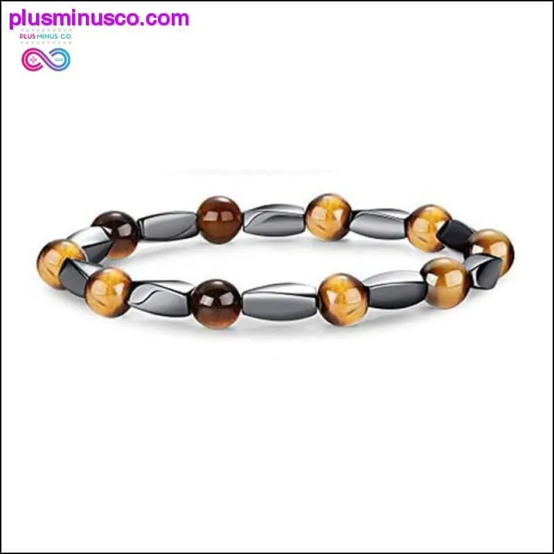 Natural Tiger Eye Hematite Men Bracelets Set Magnetic Health