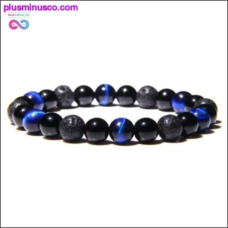 Natural Tiger Eye Hematite Men Bracelets Set Magnetic Health