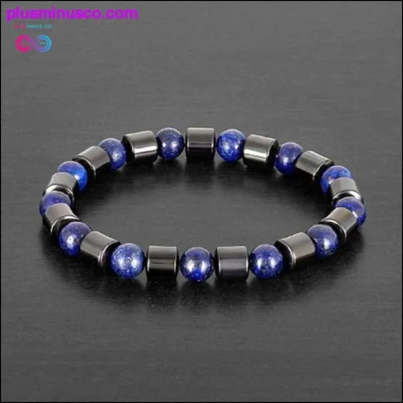 Natural Tiger Eye Hematite Men Bracelets Set Magnetic Health