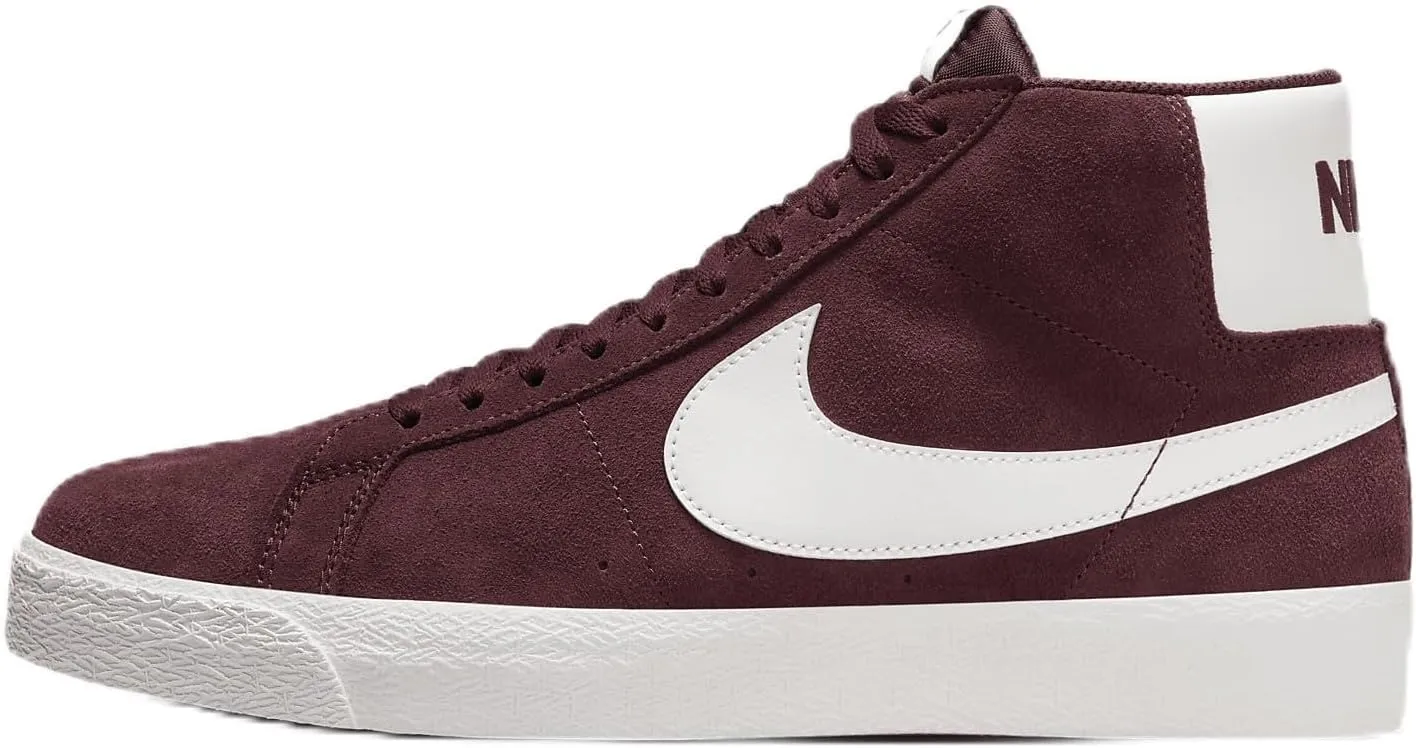 Nike SB Zoom Blazer Mid Skate Shoes (FD0731-600, Burgundy Crush/Burgundy Crush/Summit White) Size 10