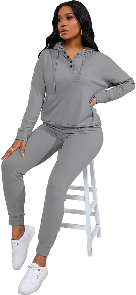 Nimsruc Two Piece Outfits For Women Jogging Suits Casual Sweatsuits Jogger