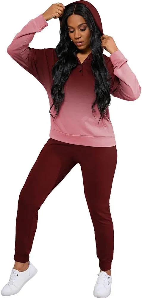 Nimsruc Two Piece Outfits For Women Jogging Suits Casual Sweatsuits Jogger