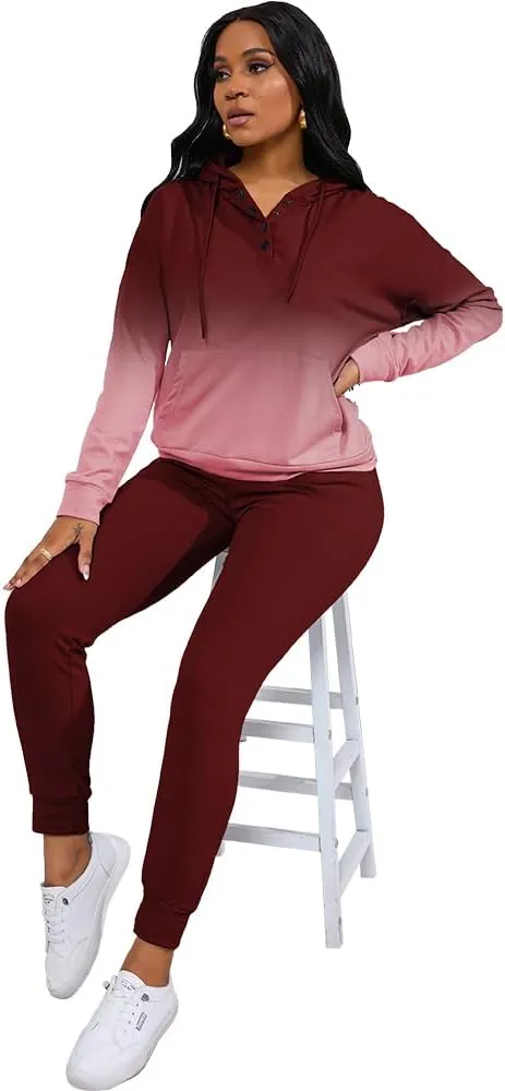 Nimsruc Two Piece Outfits For Women Jogging Suits Casual Sweatsuits Jogger