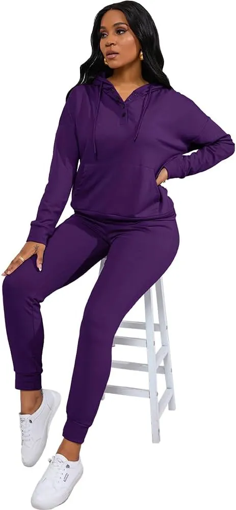 Nimsruc Two Piece Outfits For Women Jogging Suits Casual Sweatsuits Jogger