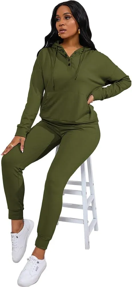 Nimsruc Two Piece Outfits For Women Jogging Suits Casual Sweatsuits Jogger