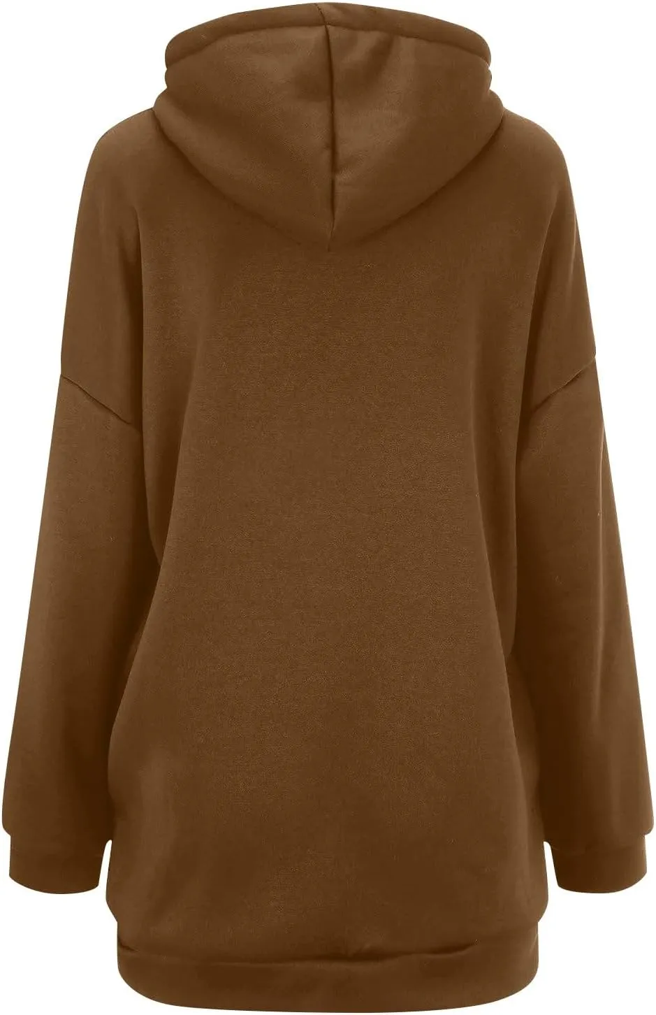 Oversized Zip Up Hoodies for Women Plus Size Long Sleeve Hooded Sweatshirt Casual Fall Long Jacket with Pockets