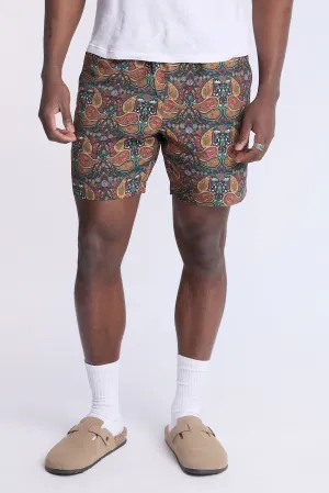 Paisley 7" Swim Shorts