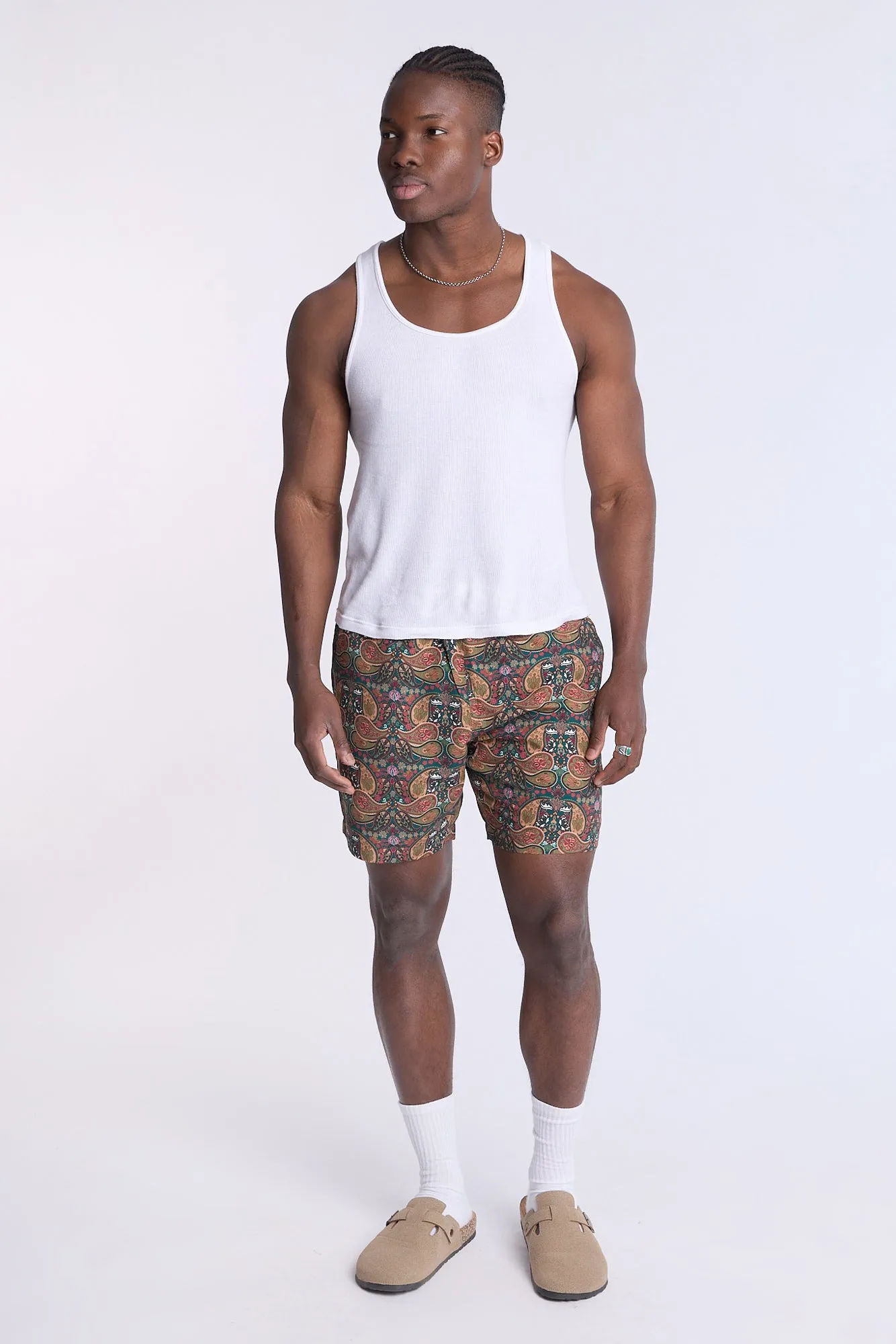 Paisley 7" Swim Shorts