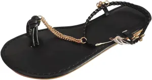 peqiut Casual Sandals Women Flat Platform Strap Sandals for Women Orthopedic Clip Toe Flip Flops Beach Casual Sandals