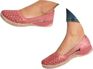peqiut Orthopedic Sandals for Women Summer Comfortable Closed Toe Wedge Heels Sandals Women Closed Toe Slip-on Sandals Women