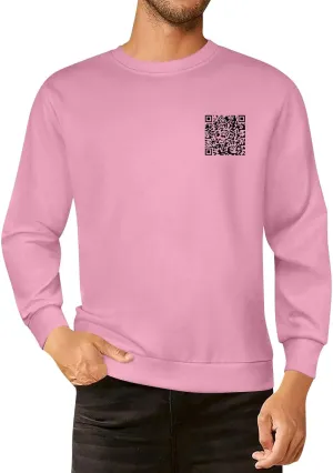 Qr Code Hoodie for Men Women Funny Fuck You Qr Code Graphic Drawstring Trendy Oversized Sweatshirt Pullover