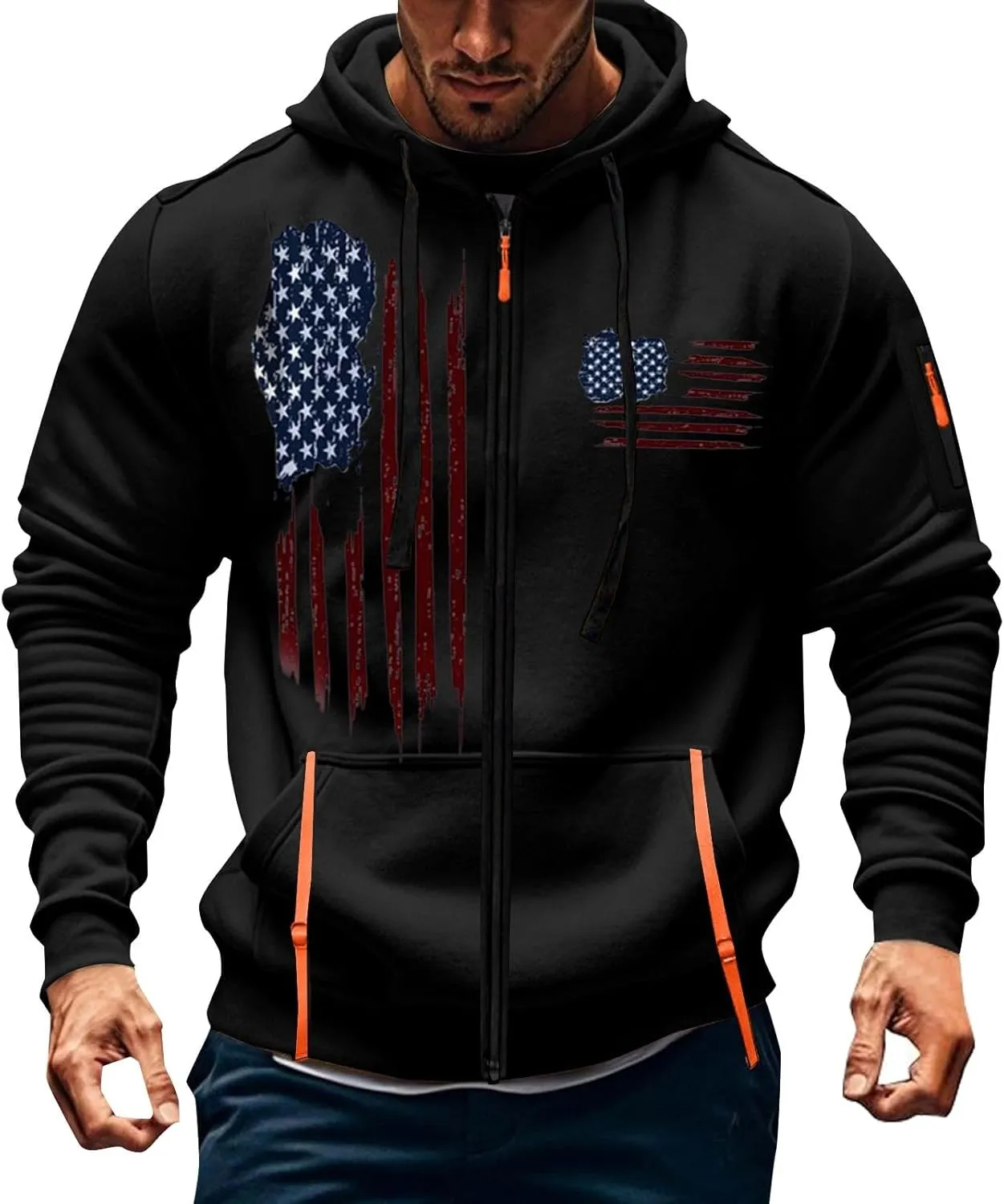 Quarter-Zip Fleece Sweatshirt Zipper Long Sleeved Hoodie Men Sweatshirt Sweatshirts Men Mens Hoodie Men Hoodies Mens