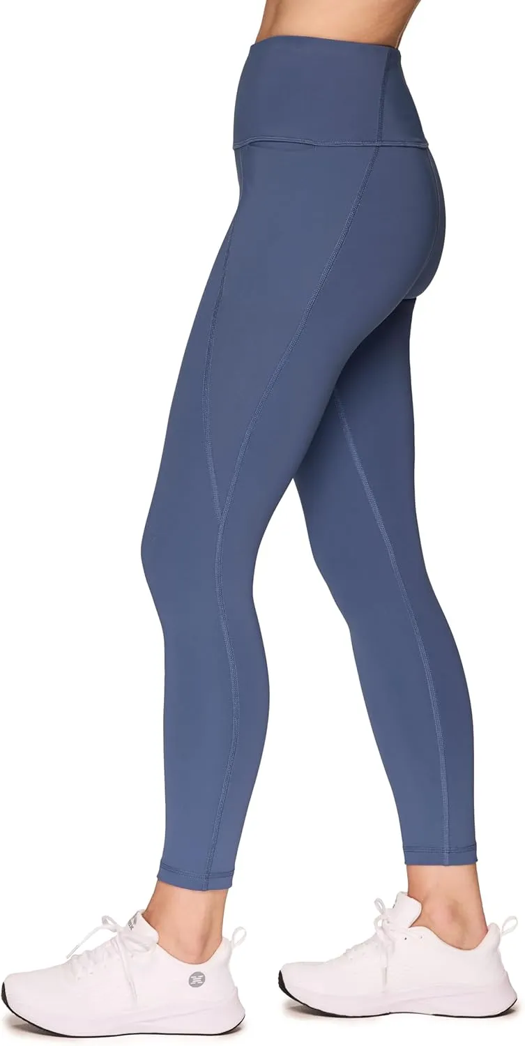 RBX Active Women's 7/8 Leggings, Quick Drying Squat Proof Gym Tights Ankle Length Workout Running Yoga Legging with Pockets