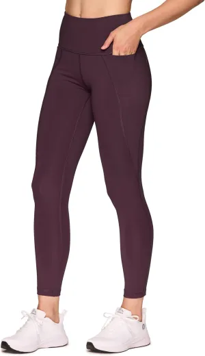 RBX Active Women's 7/8 Leggings, Quick Drying Squat Proof Gym Tights Ankle Length Workout Running Yoga Legging with Pockets