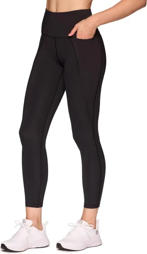 RBX Active Women's 7/8 Leggings, Quick Drying Squat Proof Gym Tights Ankle Length Workout Running Yoga Legging with Pockets