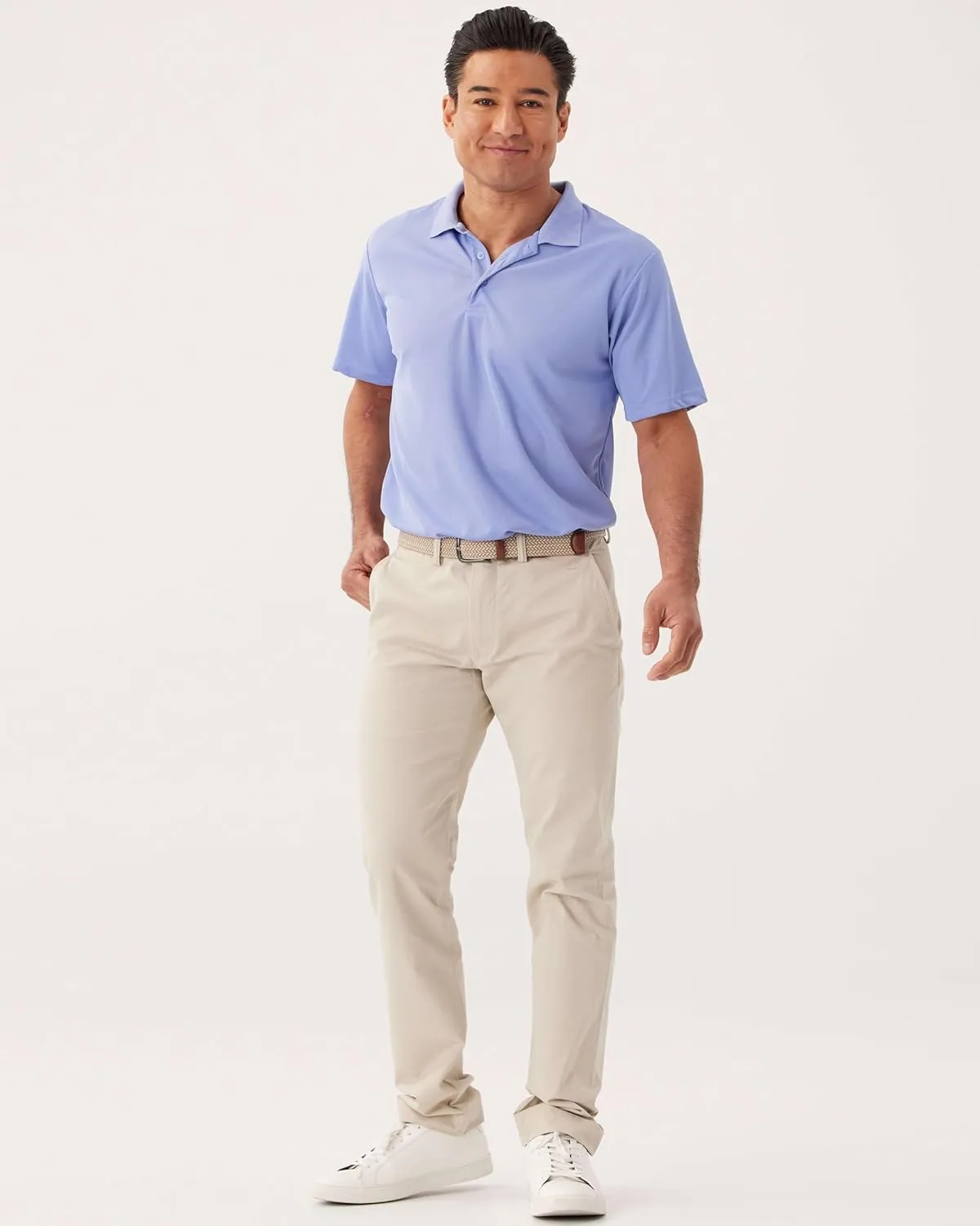 Real Essentials 3 Pack: Men's Quick-Dry Short Sleeve Athletic Performance Polo Shirt (Available in Big & Tall)