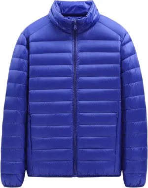 RTRDE Men's Packable Puffer Jacket Down Alternative Jacket Lightweight Warm Quilted Winter Coat Jackets, XL-5XL