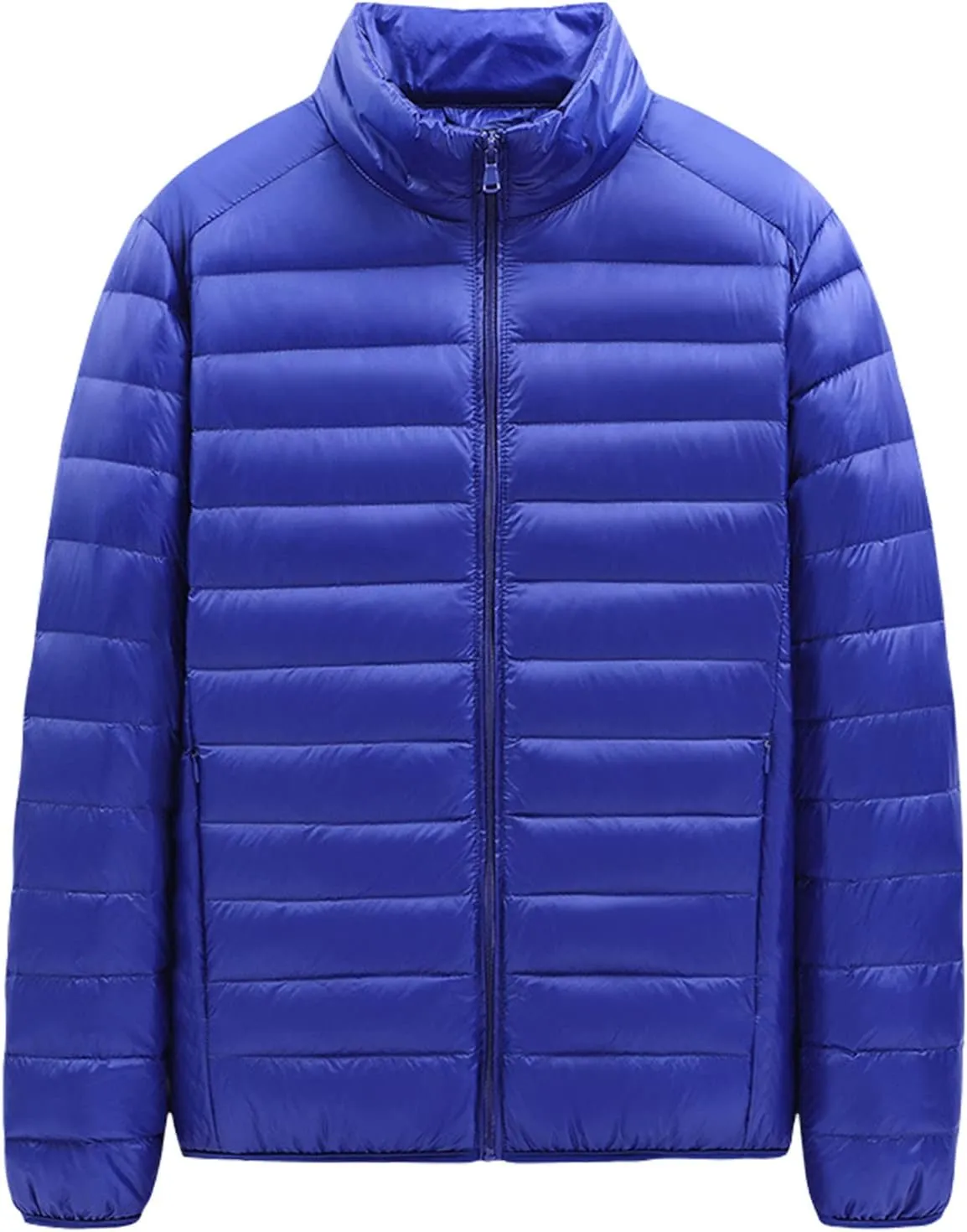 RTRDE Men's Packable Puffer Jacket Down Alternative Jacket Lightweight Warm Quilted Winter Coat Jackets, XL-5XL