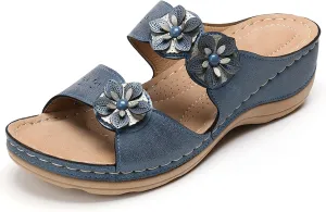 Sandals Women Open Toe Anti Slip Comfortable Walking Womens Sandals Wedge Summer Dressy Orthopedic Platform Sandals