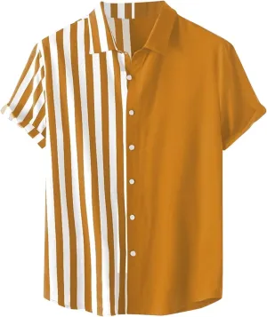 Short Sleeve Button Up Shirts for Men Hawaiian Shirts Cocktail Oversized Stretch Aloha Shirts Men's Hawaiian Shirts