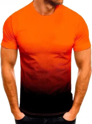 Short Sleeve Shirts for Men,Mens Gradient T Shirt Short Sleeve Casual Style Street Fashion Crewneck Tee for Men Shirt Tops