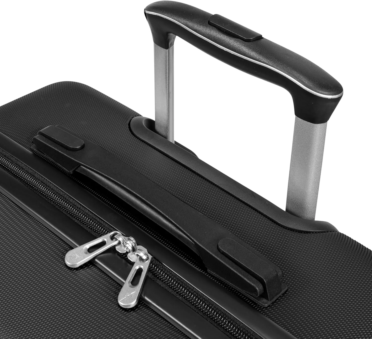 Skyway Epic 2.0 Hardside Lightweight and Durable ABS Shell Luggage, Spacious with Dual Spinning Wheels, Comfort Grip, Men and Women, 24-inch Medium Check-In, Black