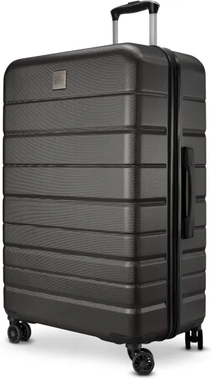 Skyway Epic 2.0 Hardside Lightweight and Durable ABS Shell Luggage, Spacious with Dual Spinning Wheels, Comfort Grip, Men and Women, 28-inch Large Check-In, Midnight