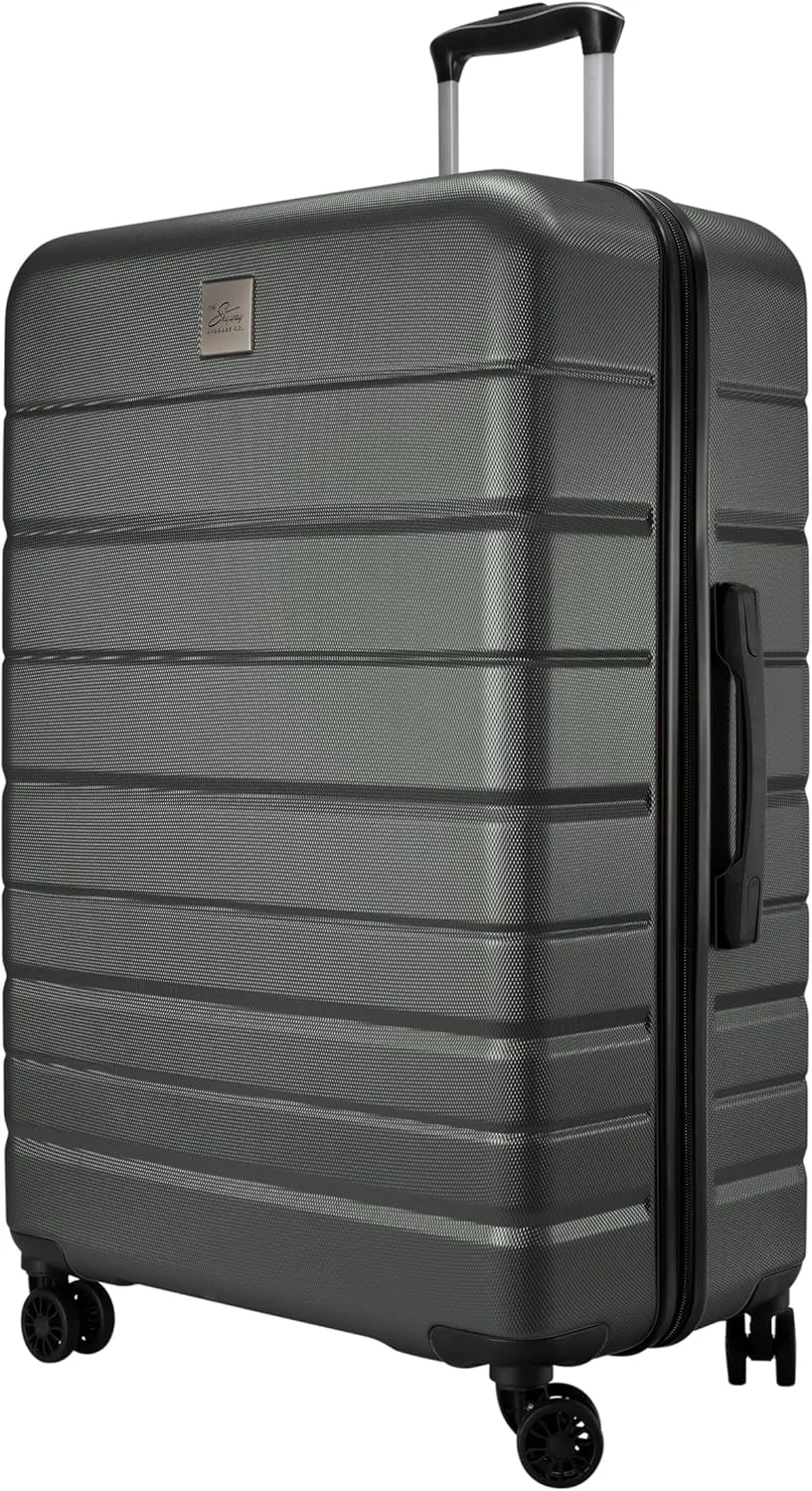 Skyway Epic 2.0 Hardside Lightweight and Durable ABS Shell Luggage, Spacious with Dual Spinning Wheels, Comfort Grip, Men and Women, Thyme, Large Check-In 28-Inch