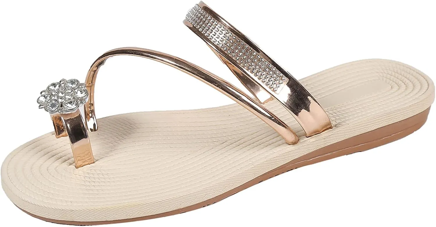 Slide Sandals for Women Women's Sandals Flat Sandal Womens Dressy Open Toe Lightweight Comfortable Casual