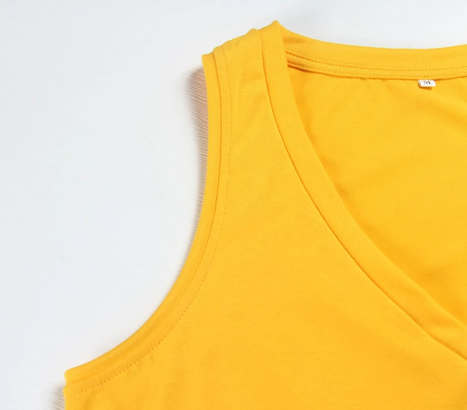 Smile Fish Women Summer Deep V Neck Tank Top Loose Fit Flowy Sleeveless Shirt