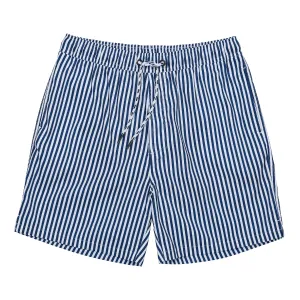 Snapper Rock Mens Denim Stripe Comfort Lined Swim Short M90067 - Navy