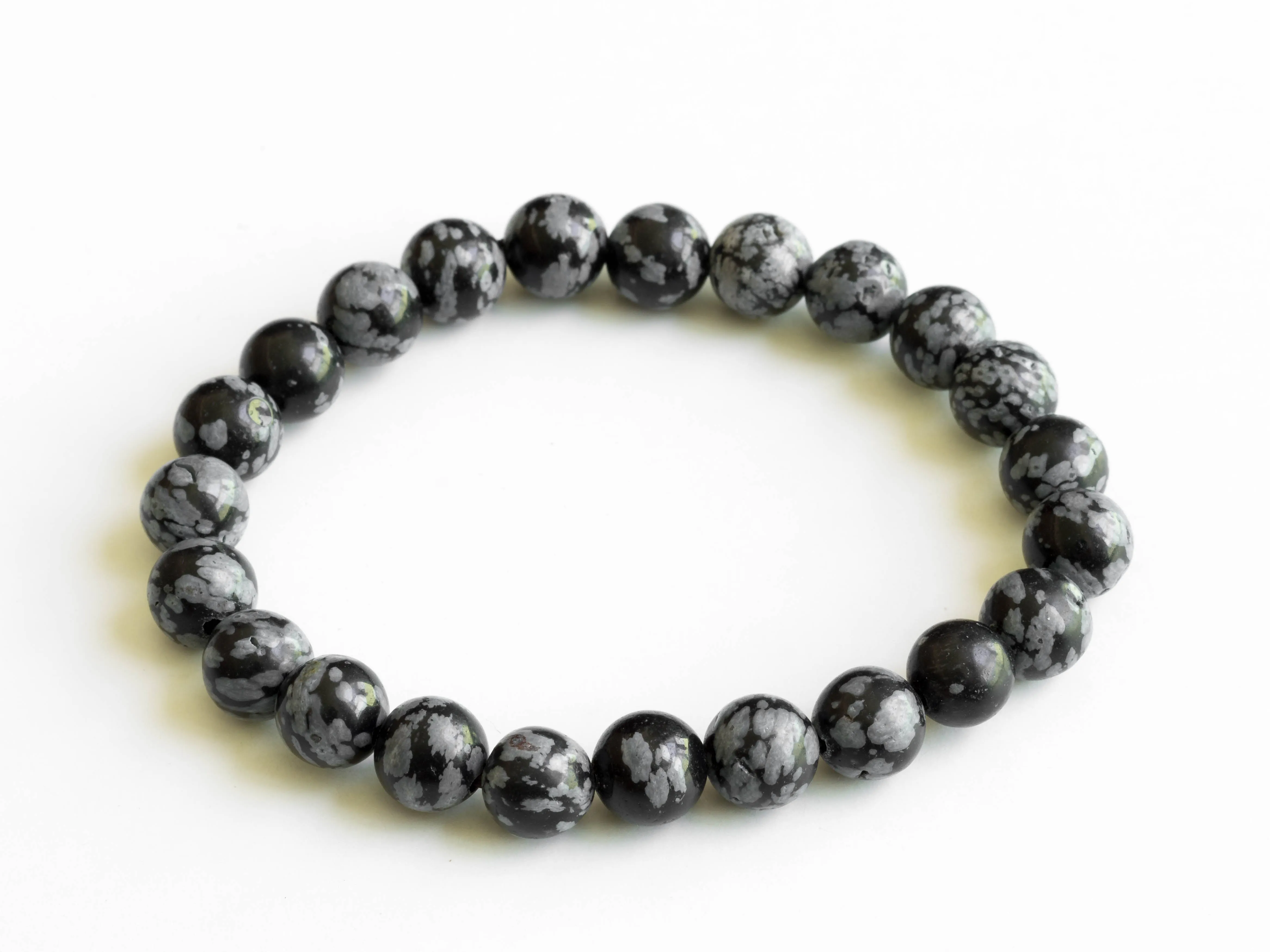 Snowflake Obsidian Gemstone Bracelet