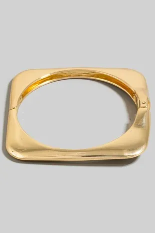 Square Hinge Bangle Bracelet