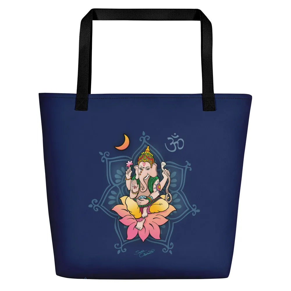 Sri Ganesha Yoga Beach Bag