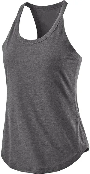 Tank Top for Women Racerback Loose Athletic Cami Tops Sleeveless Curved Hem Casual Running Baseball Workout Vest