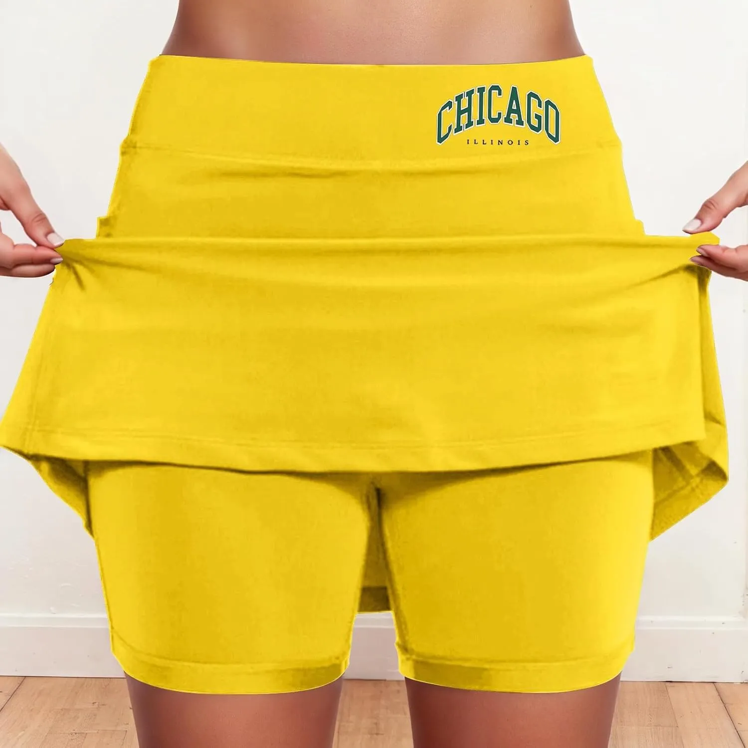 Tennis Skirts for Women with Shorts Casual Workout A Line Athletic Golf Skort High Waist Running Skorts with Pockets