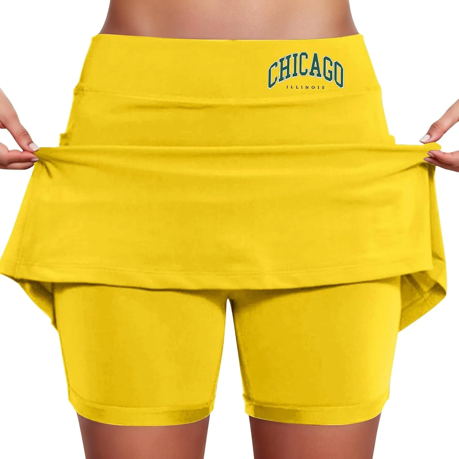 Tennis Skirts for Women with Shorts Casual Workout A Line Athletic Golf Skort High Waist Running Skorts with Pockets