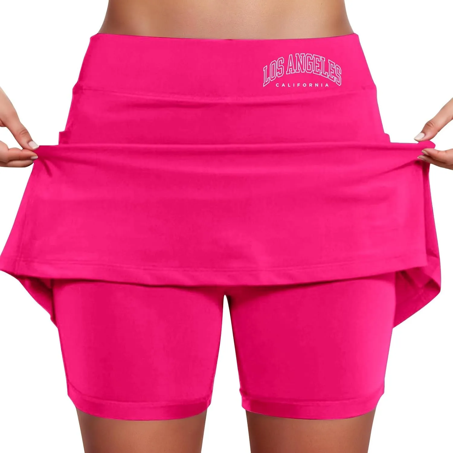 Tennis Skirts for Women with Shorts Los Angeles Workout Golf Athletic Skorts with Pockets Casual Running Yoga Activewear