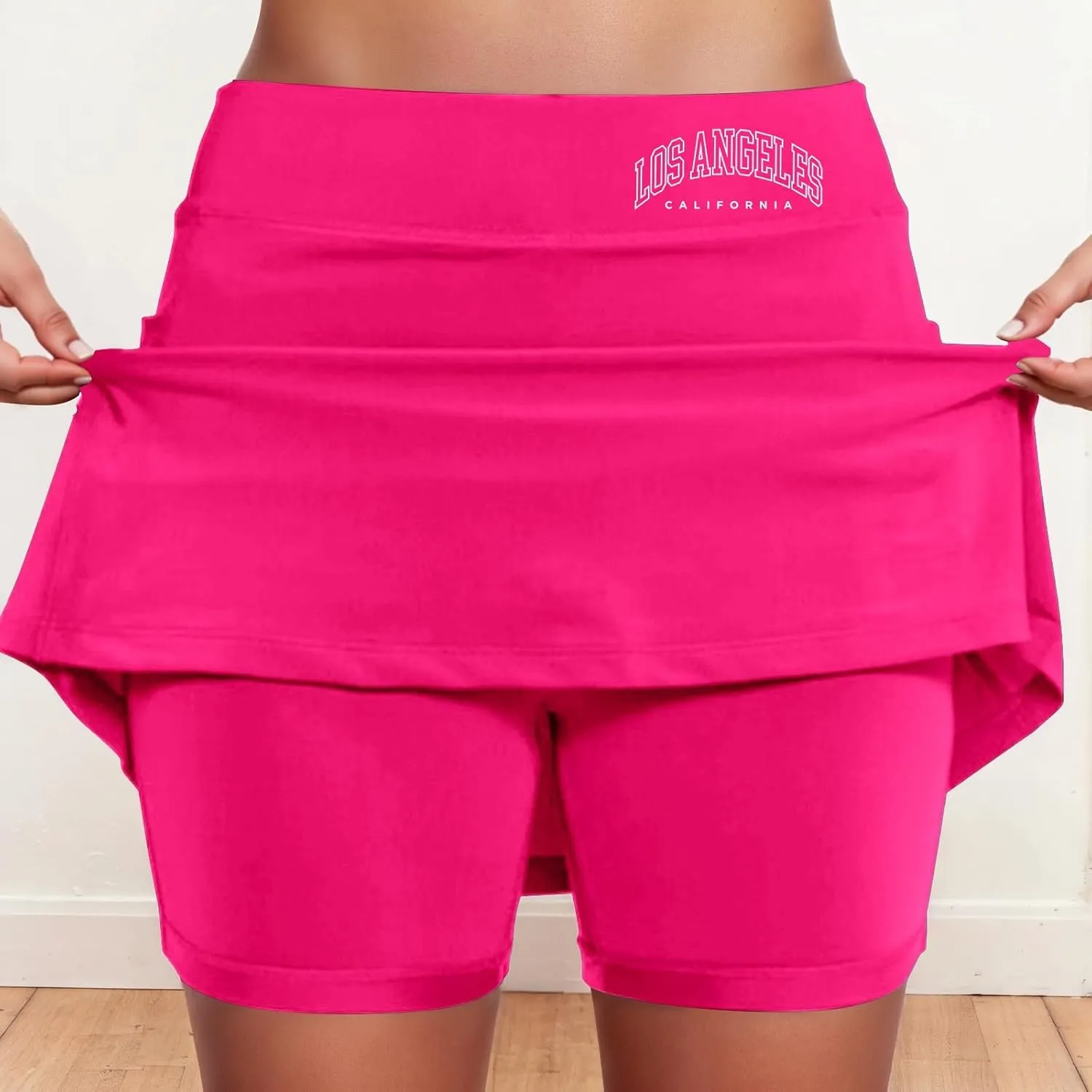 Tennis Skirts for Women with Shorts Los Angeles Workout Golf Athletic Skorts with Pockets Casual Running Yoga Activewear
