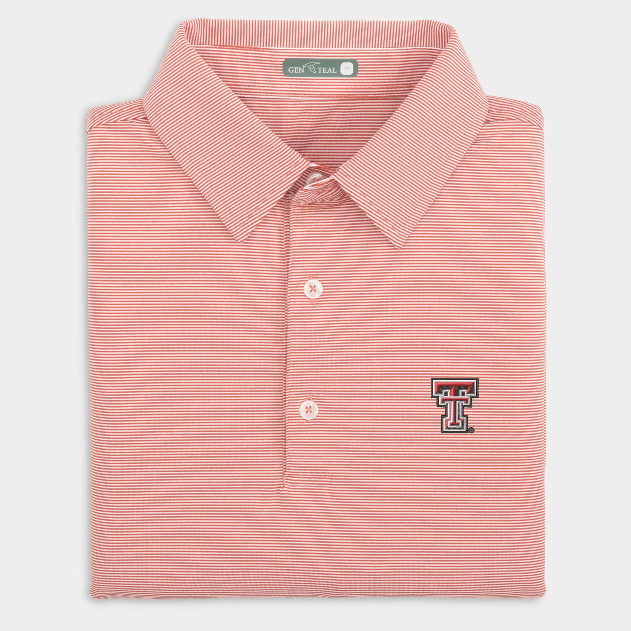 Texas Tech Pinstripe Performance Polo