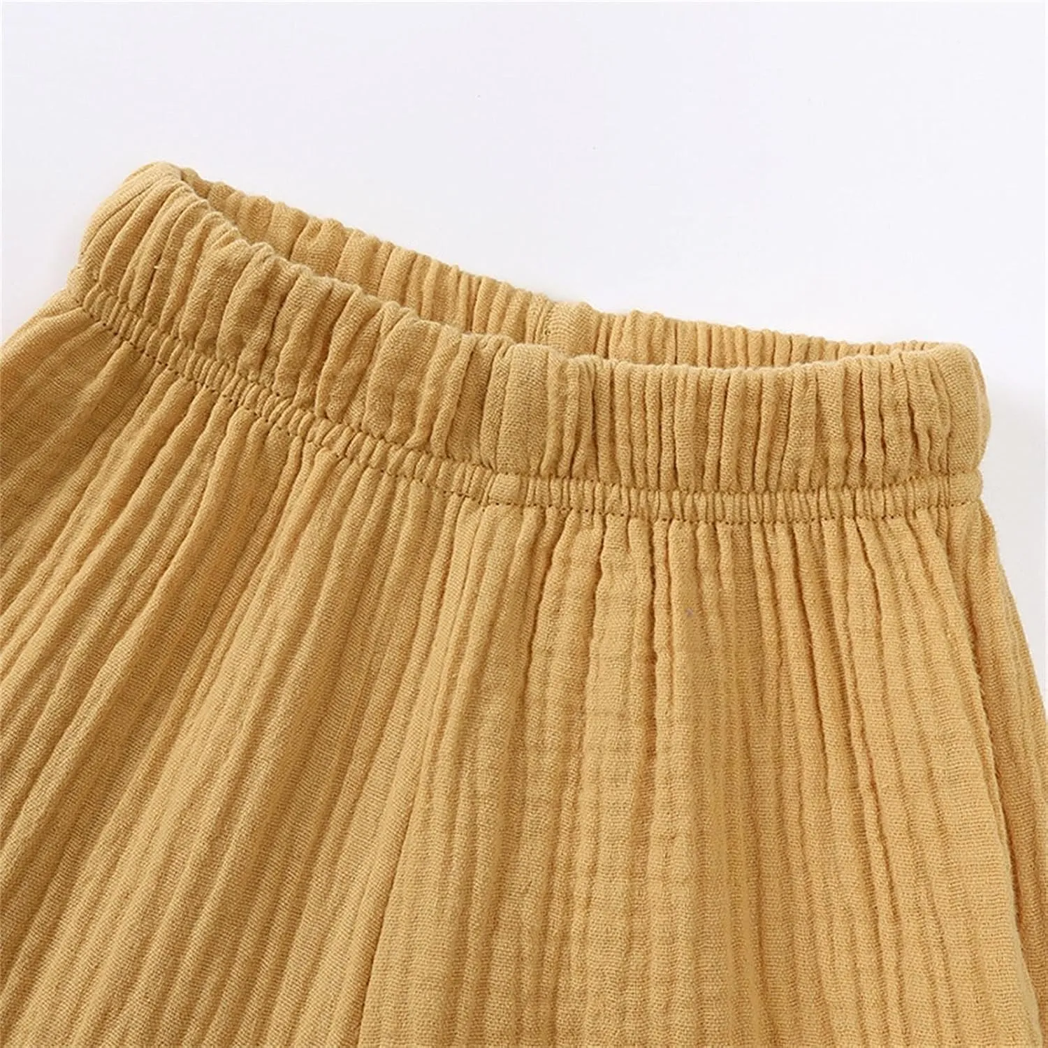 Toddler Little Kids Basic Cotton Linen Harem Pants Baby Boys Girls Elastic Long Casual Loose Joggers Bloomers Pants