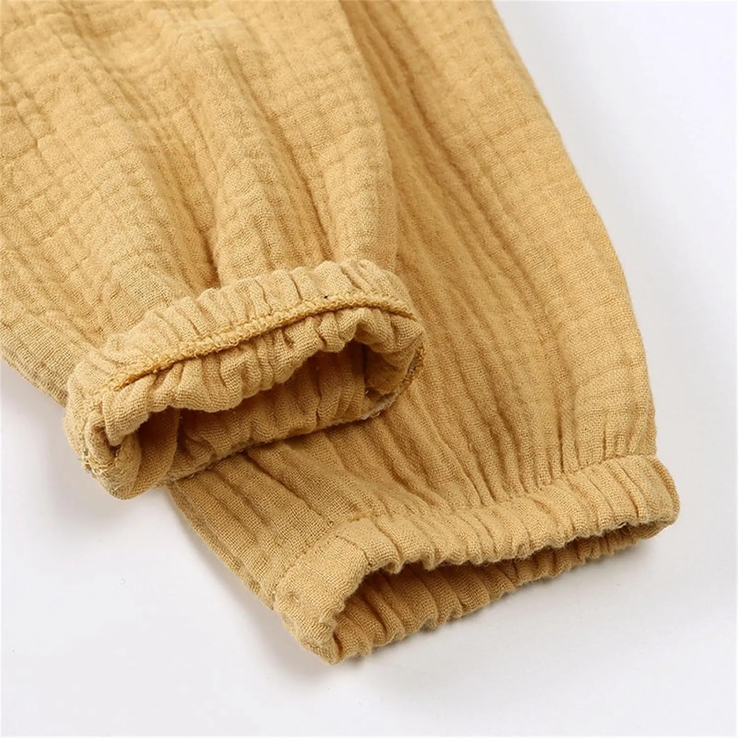 Toddler Little Kids Basic Cotton Linen Harem Pants Baby Boys Girls Elastic Long Casual Loose Joggers Bloomers Pants