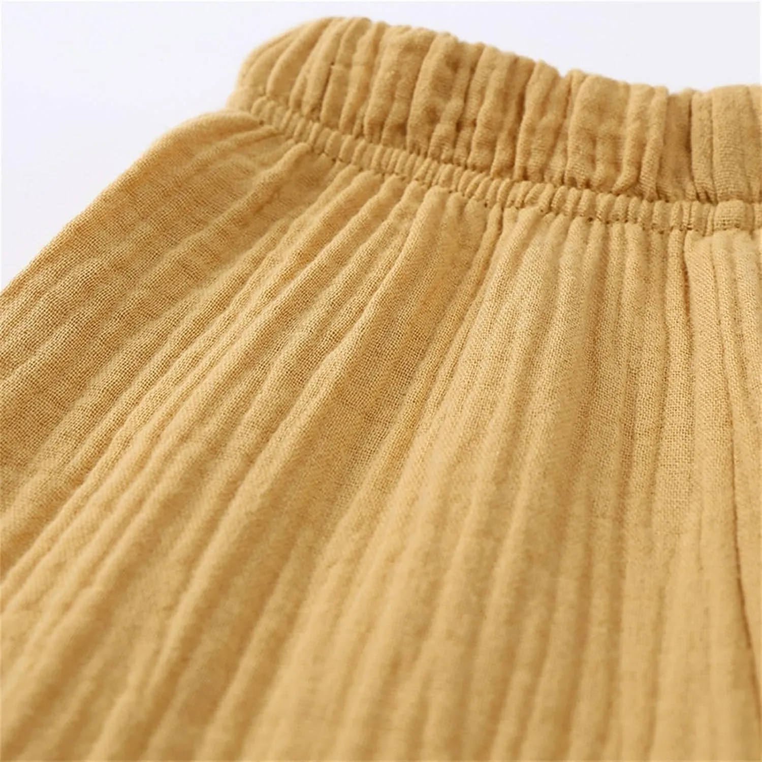 Toddler Little Kids Basic Cotton Linen Harem Pants Baby Boys Girls Elastic Long Casual Loose Joggers Bloomers Pants