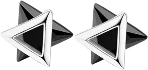 Trendy Geometric Stud Earrings for Women Minimalist Zirconia S925 Silver Chic and Durable Jewelry for All Occasions