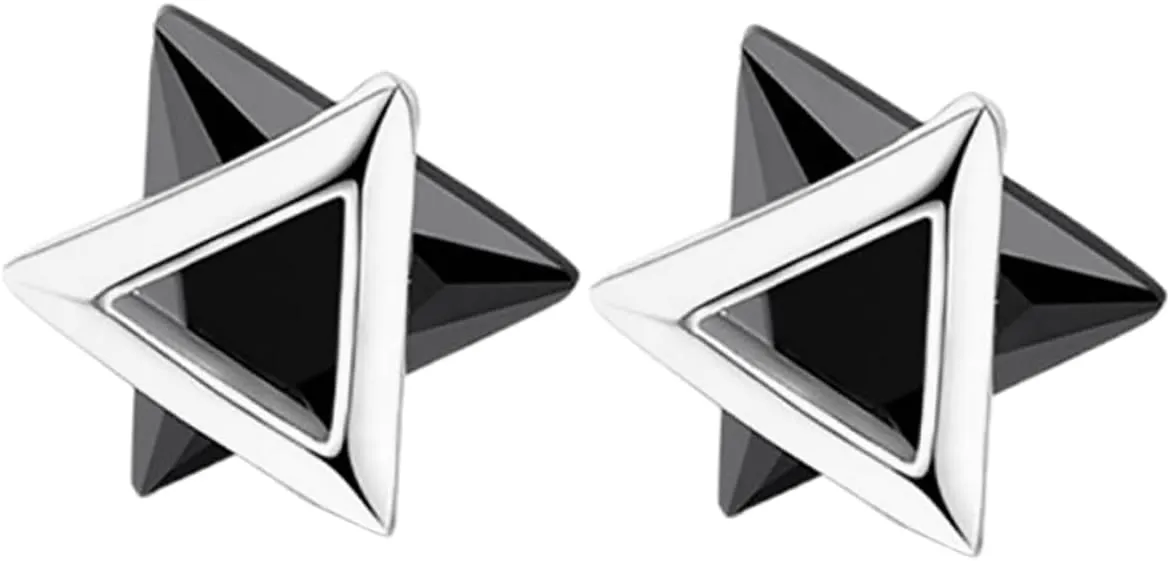 Trendy Geometric Stud Earrings for Women Minimalist Zirconia S925 Silver Chic and Durable Jewelry for All Occasions