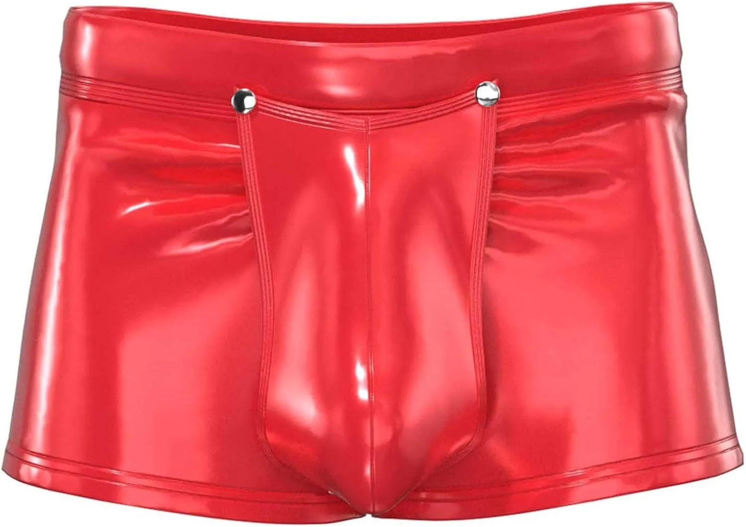 Underpants for Men Plain Boxer Briefs Bright Leather Big and Tall Underwear for Men Boxer Shorts Men S-5XL