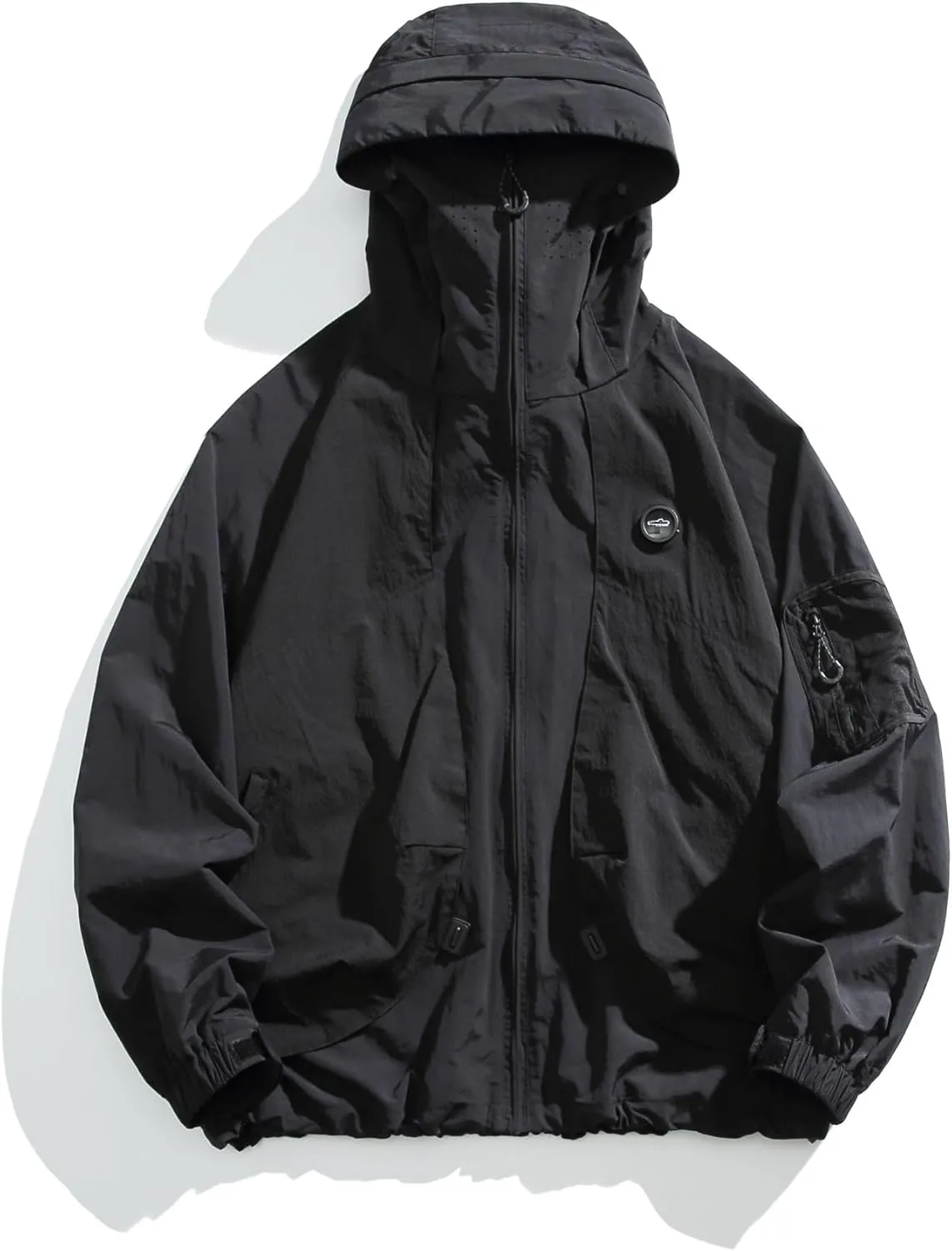 UPF50  Waterproof Windproof Sun Hoodie - Unisex Outdoor Jacket with Perfect for Hiking, Cycling & Urban