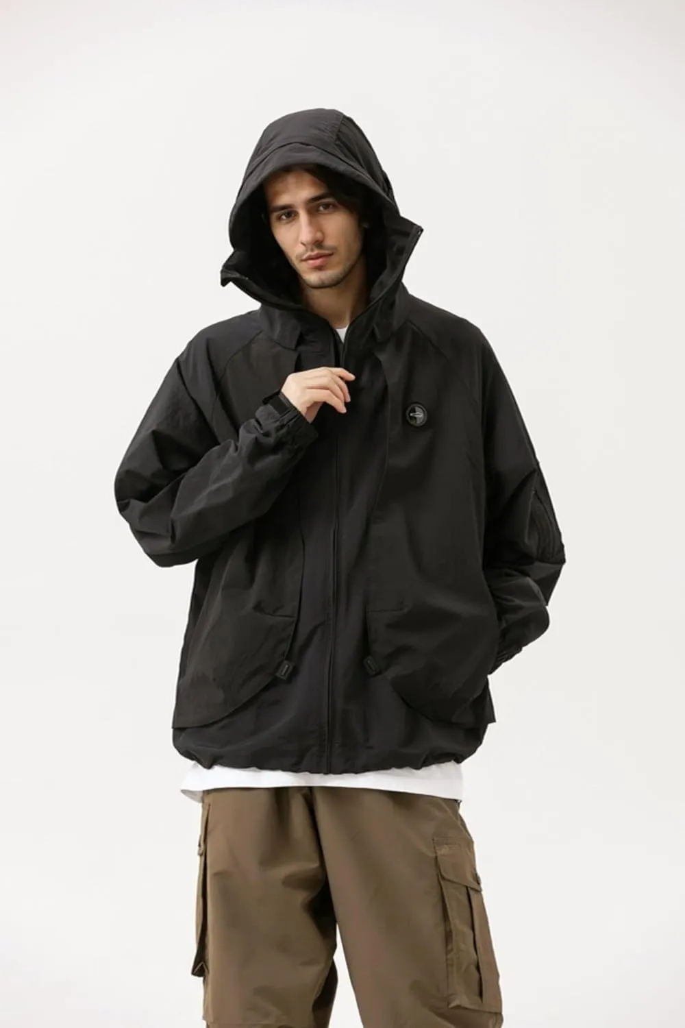 UPF50  Waterproof Windproof Sun Hoodie - Unisex Outdoor Jacket with Perfect for Hiking, Cycling & Urban